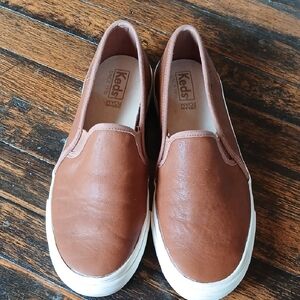 Keds Brown Slip-On Flats